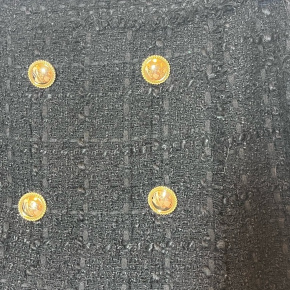 House of Harlow 1960 Black Tweed Wool Blend Skort Size L - Picture 6 of 16